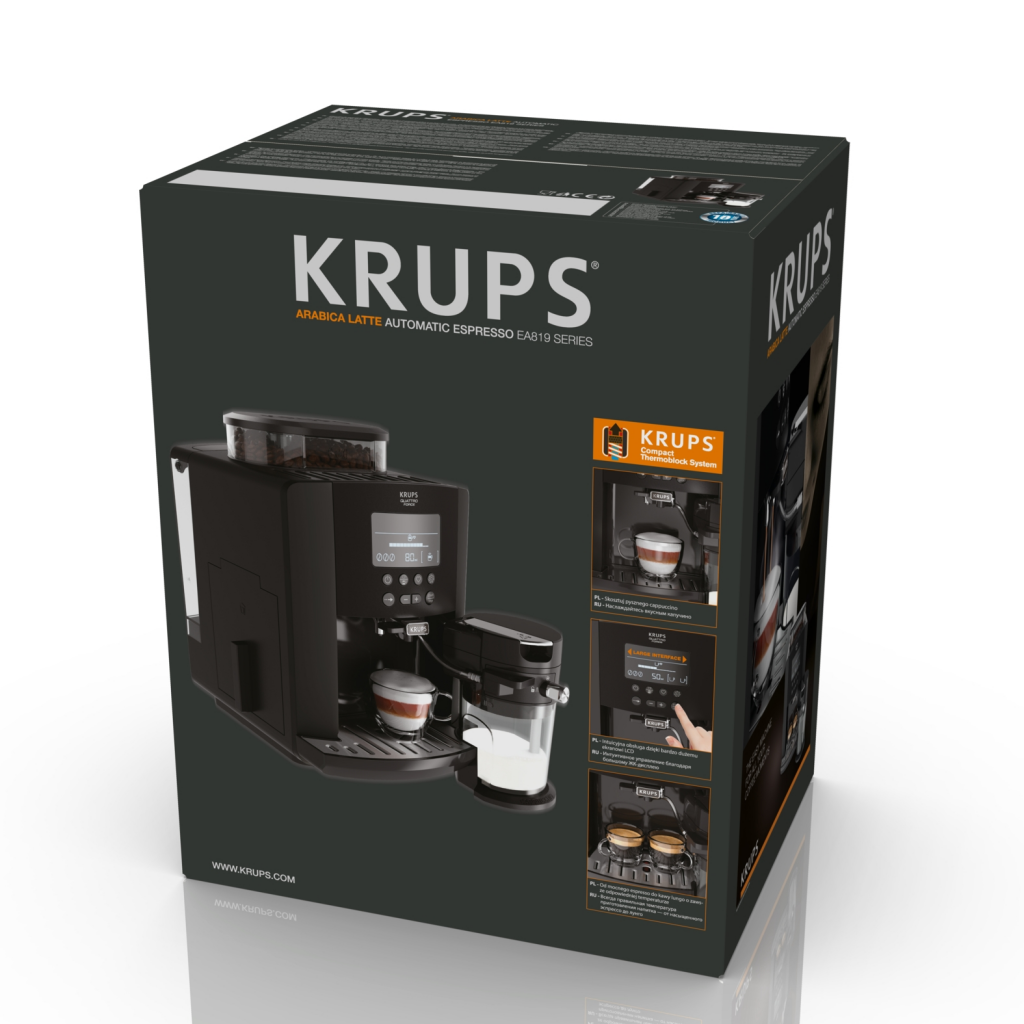 Expresso broyeur arabica latte ea819e10 etain Krups